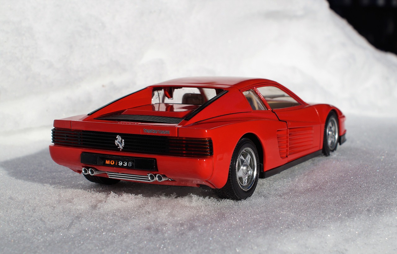 model car ferrari testarossa free photo