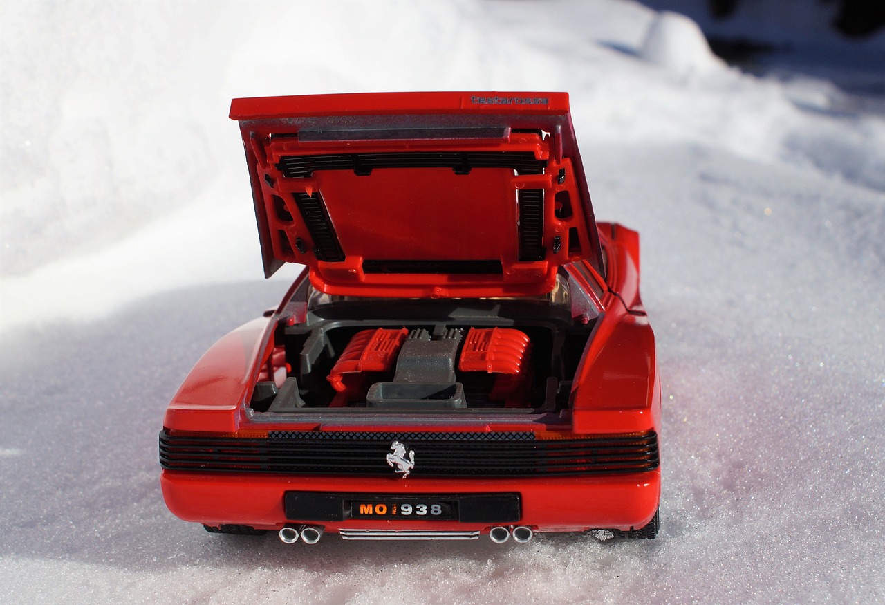 model car ferrari testarossa free photo