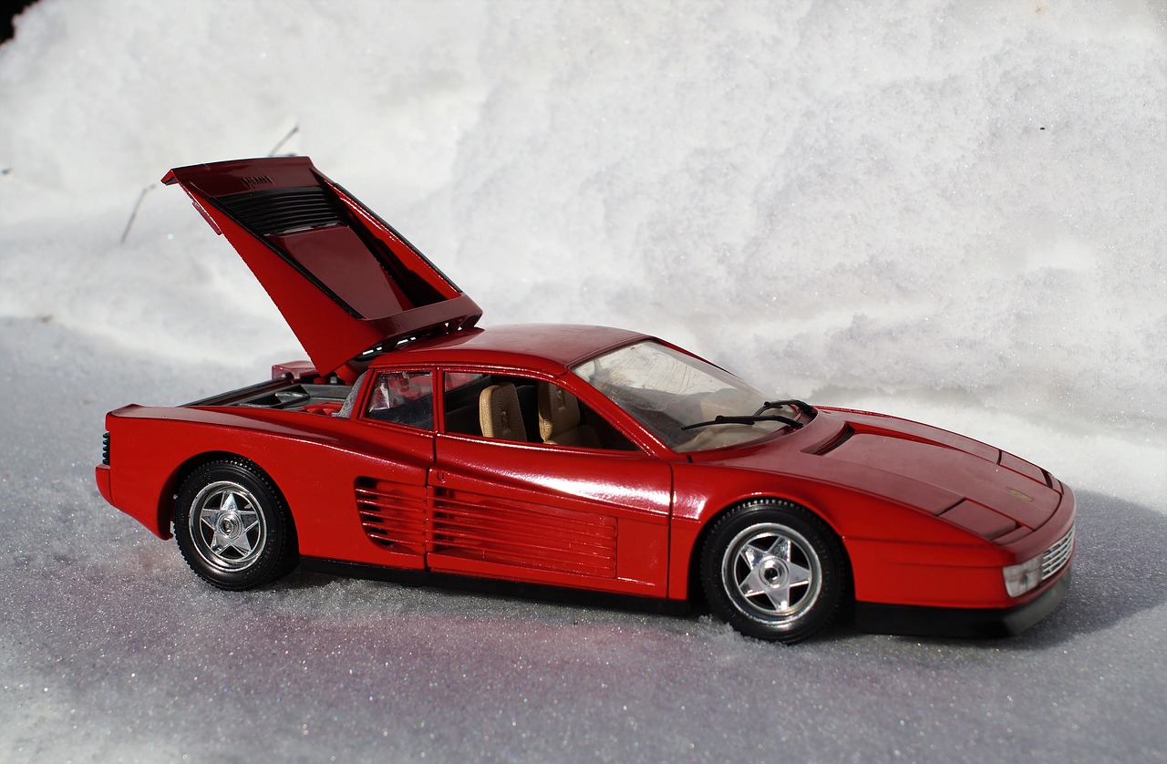 model car ferrari testarossa free photo