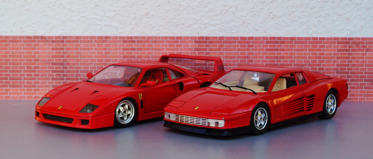 model car ferrari testarossa free photo