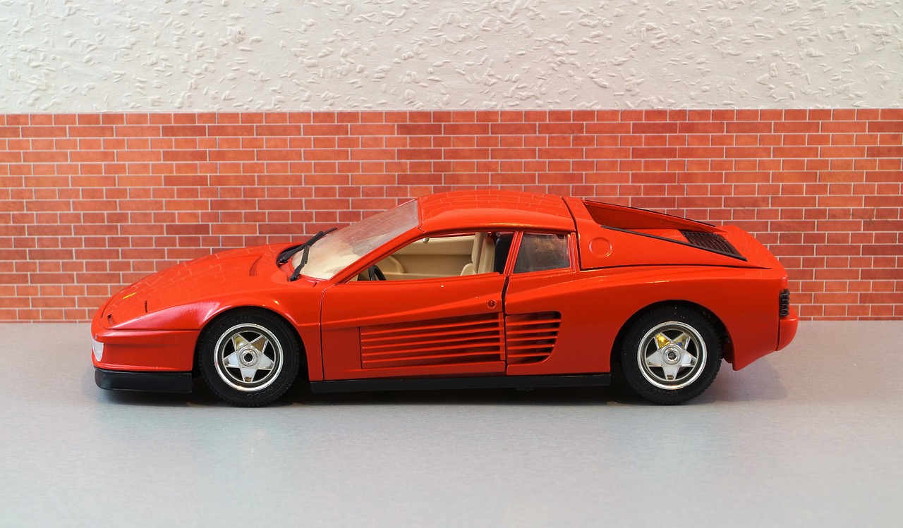 model car ferrari testarossa free photo