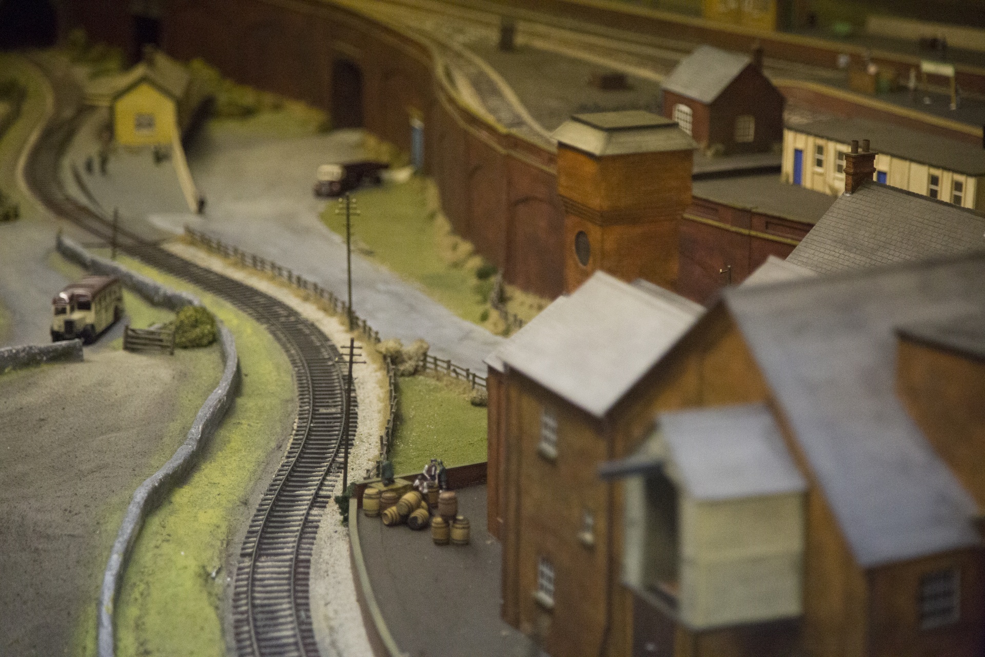 model - object train set town free photo