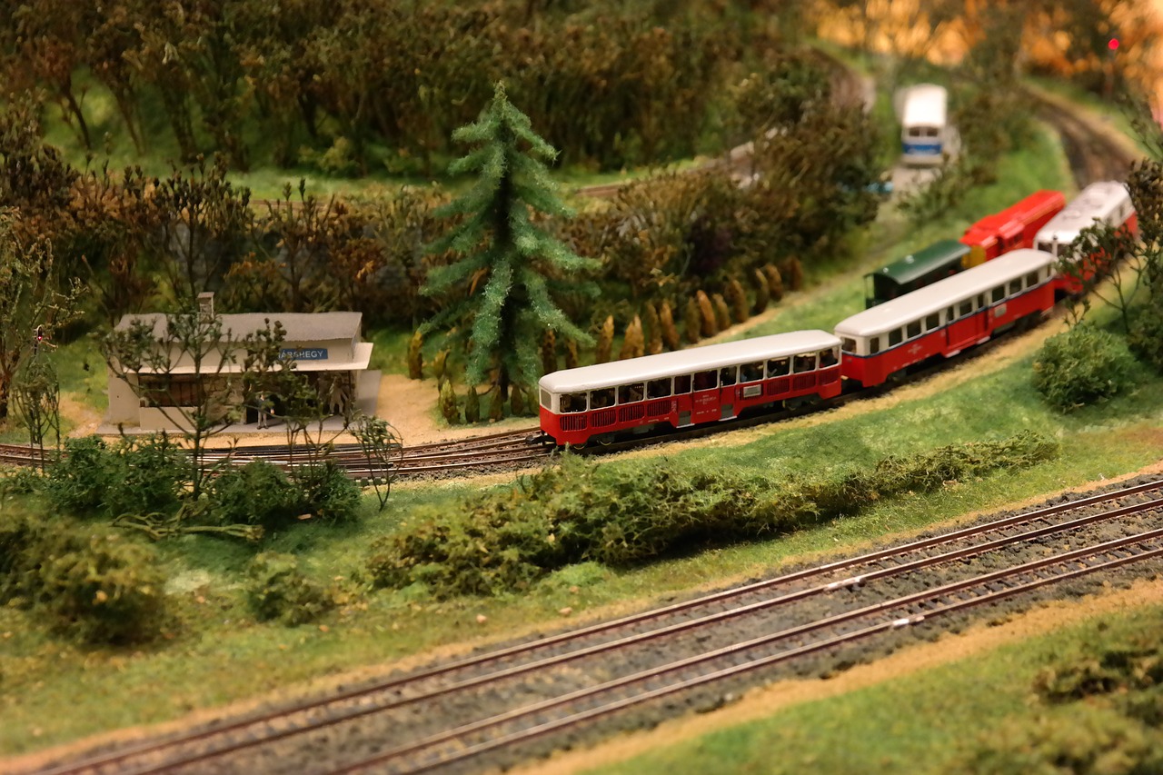 model railroad layout vasútmodell model free photo