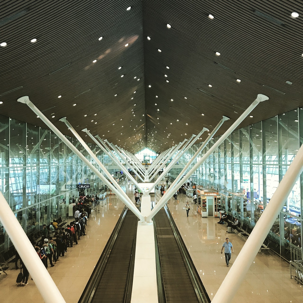 modern  airport  steel free photo