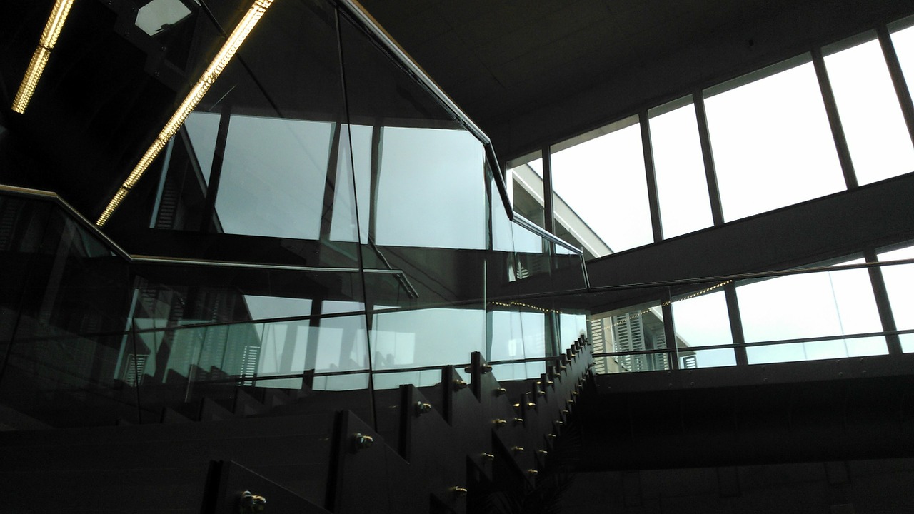 modern building stairs free photo