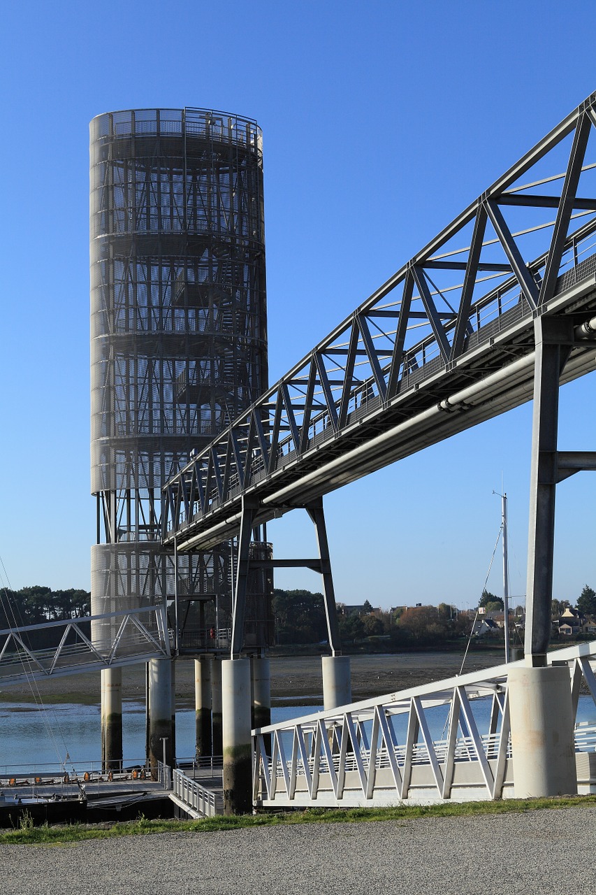 modern architecture staircase tower free photo