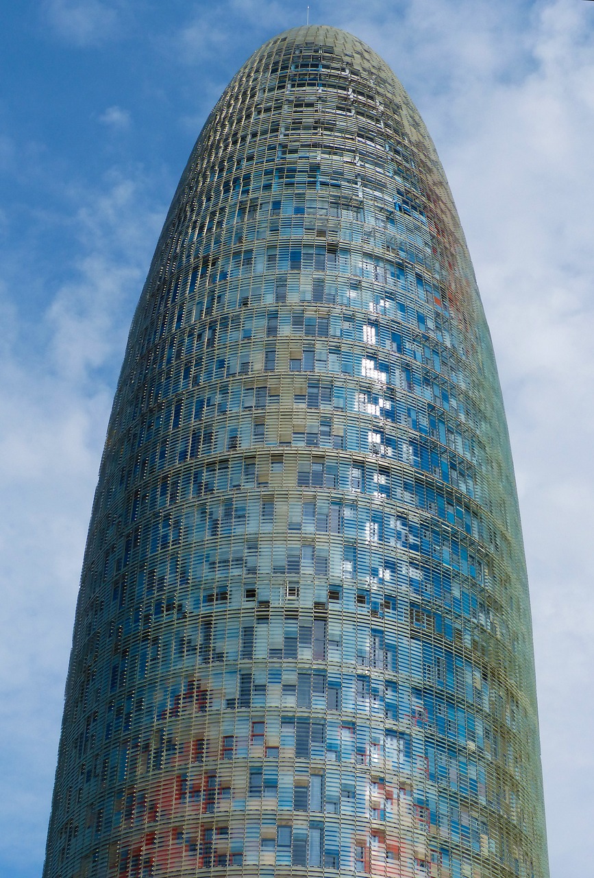 modern architecture skyscraper agbar tower free photo