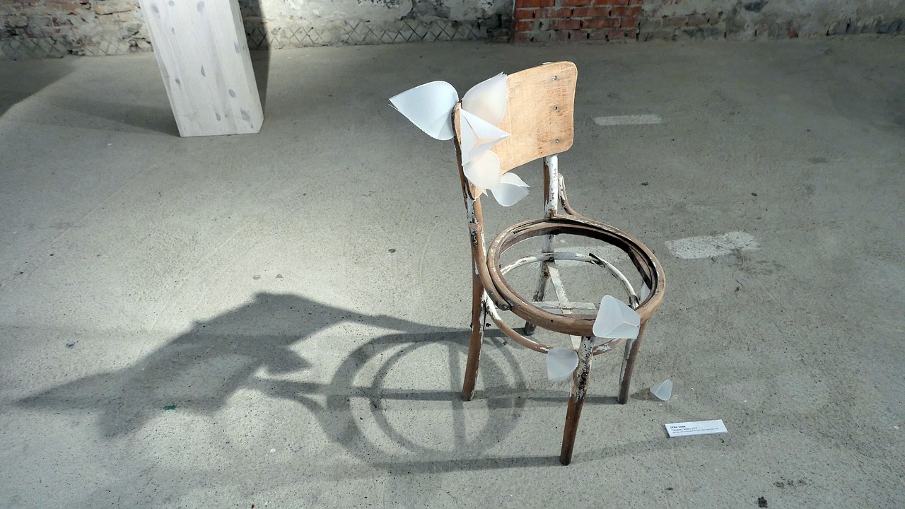 modern art artwork chair free photo