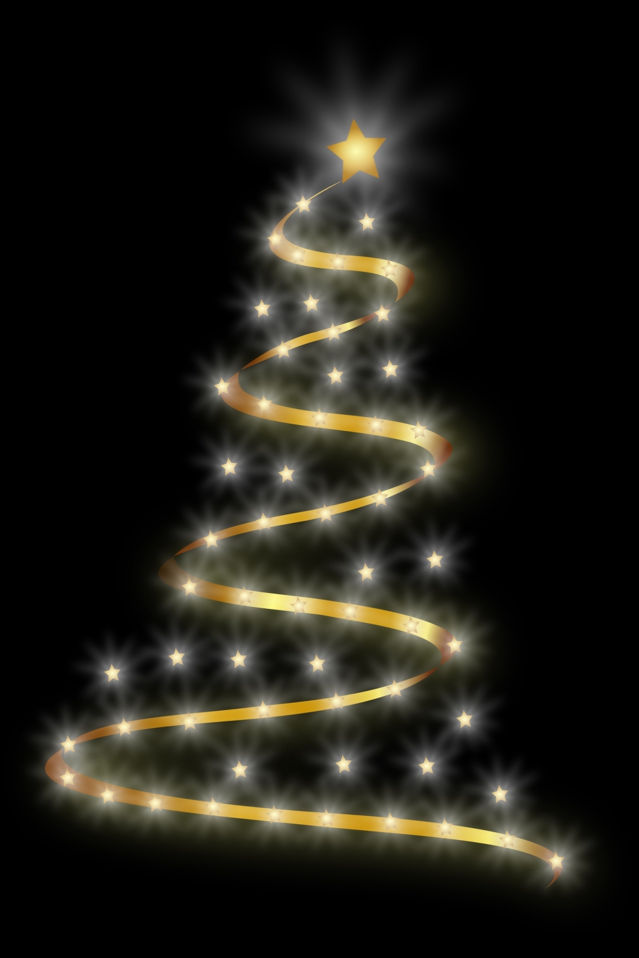 christmas tree stylized free photo