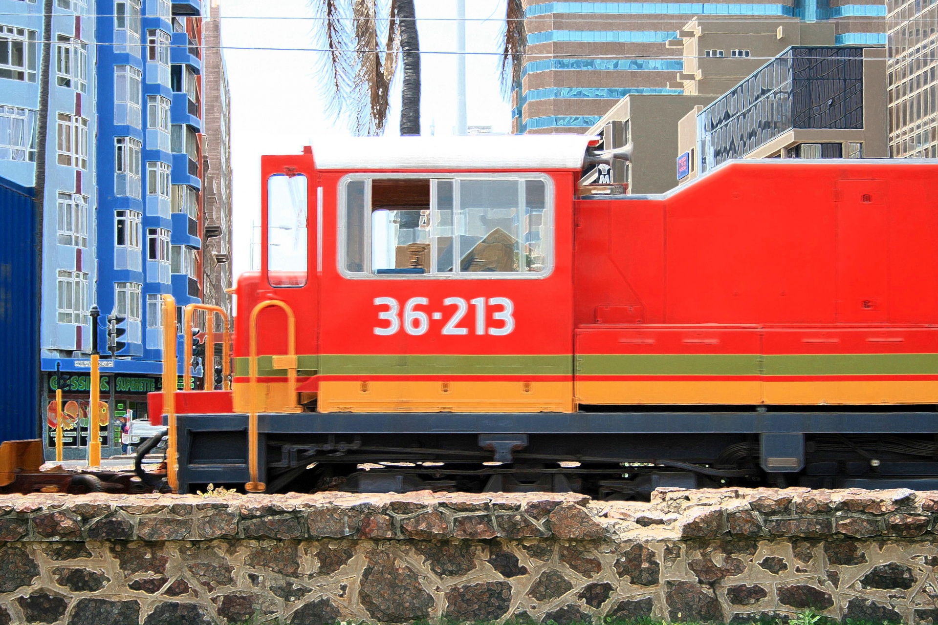 train red locomotive free photo