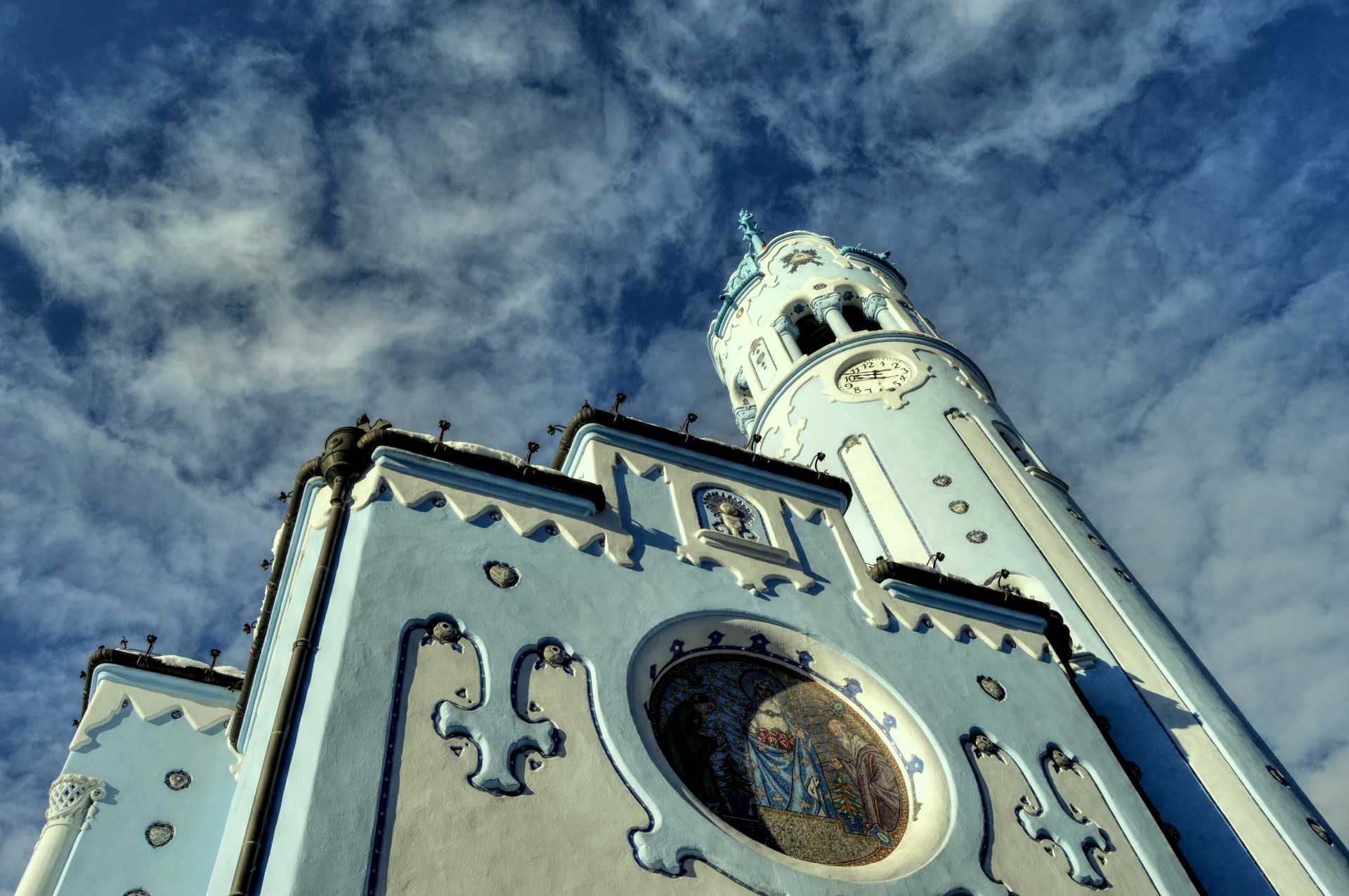 secession blue church free photo