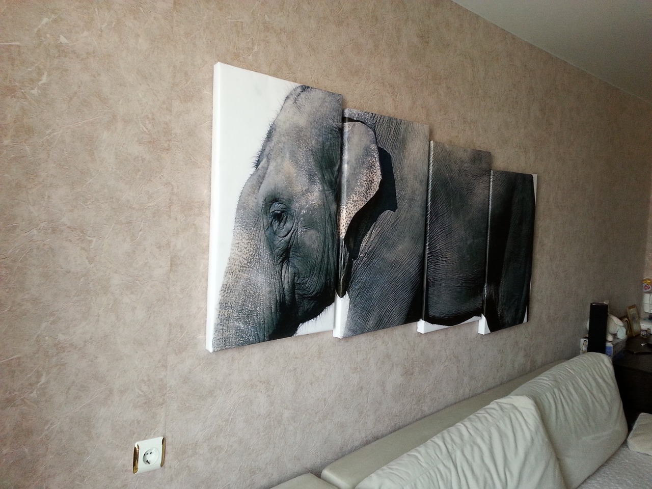 modular painting elephant animals free photo