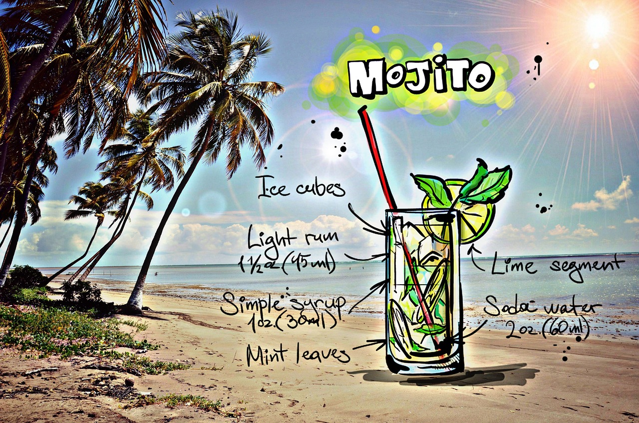 mojito cocktail drink free photo