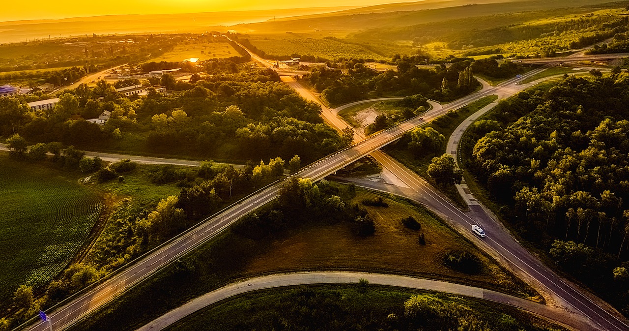 moldova aerial view sunrise free photo