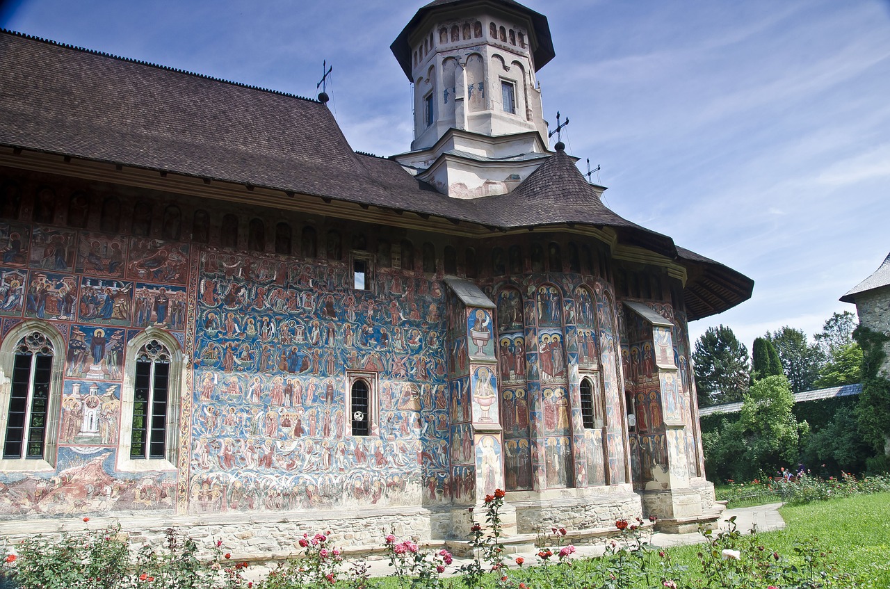 moldoviţa monastery romania frescoes free photo