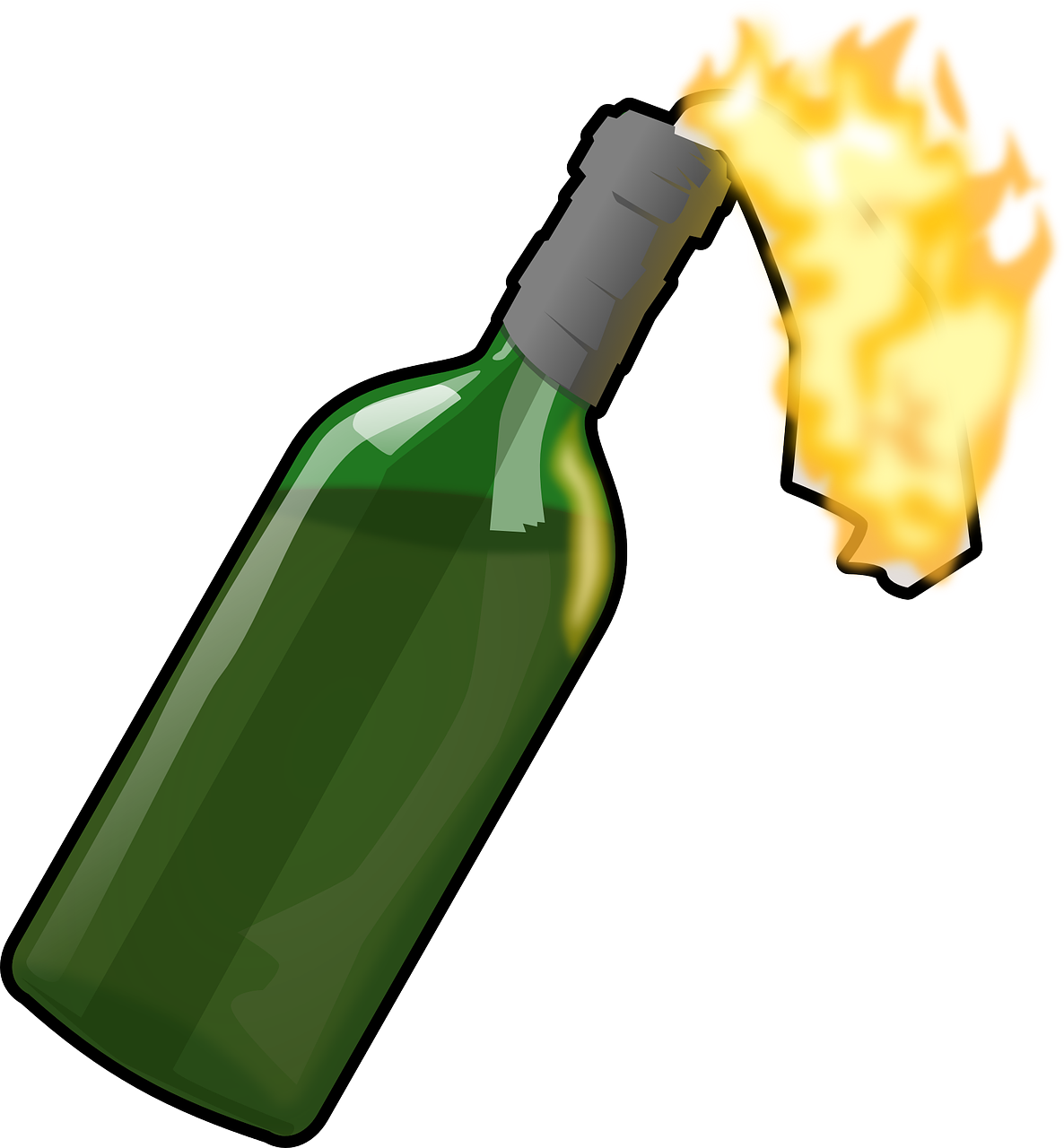 molotov cocktail bottle explosive free photo
