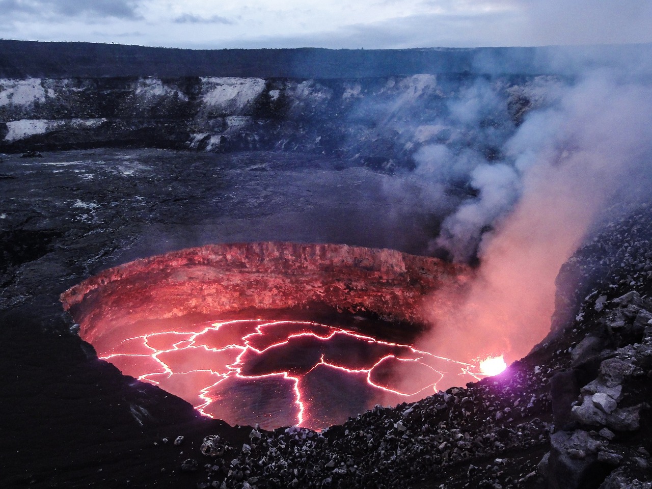 molten volcano lava free photo