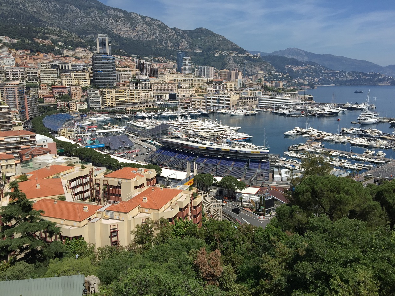 monaco port ships free photo