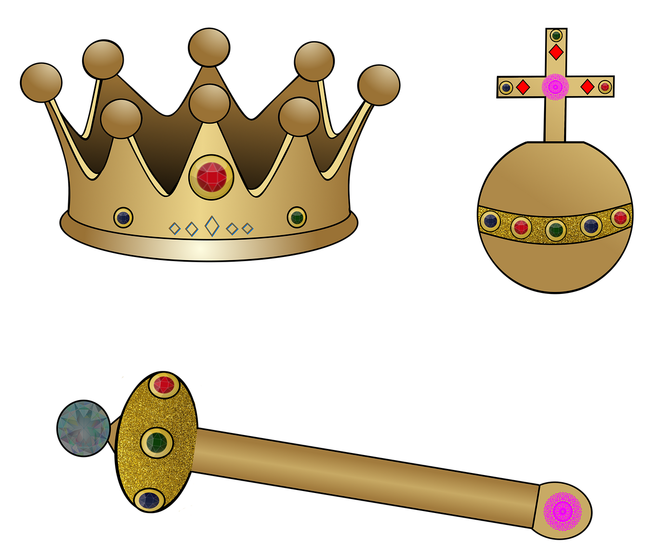monarchy  crown  crown jewels free photo