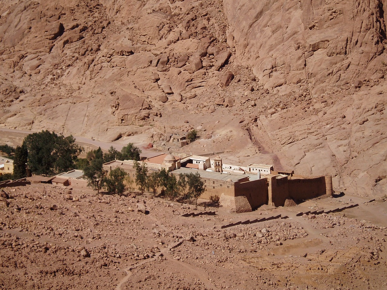 monastery sinai desert free photo