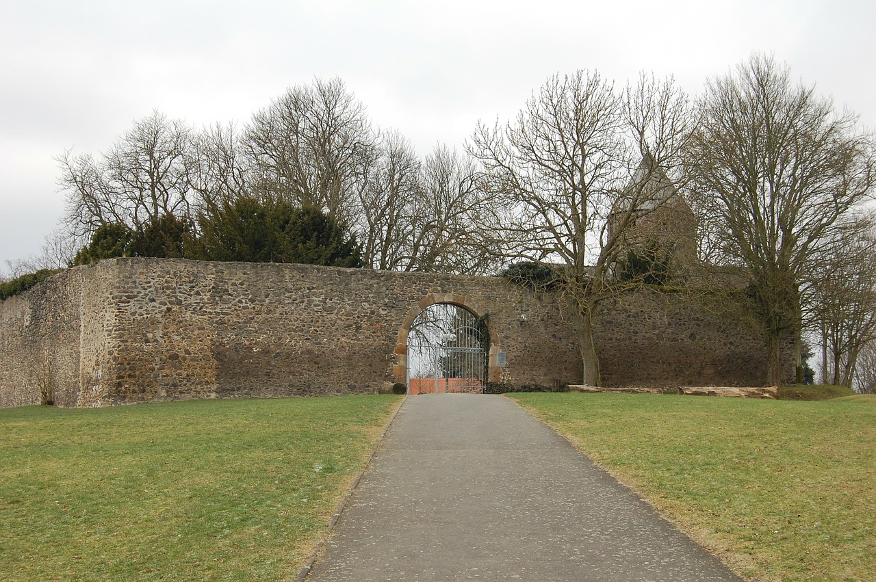 monastery wall castle free photo