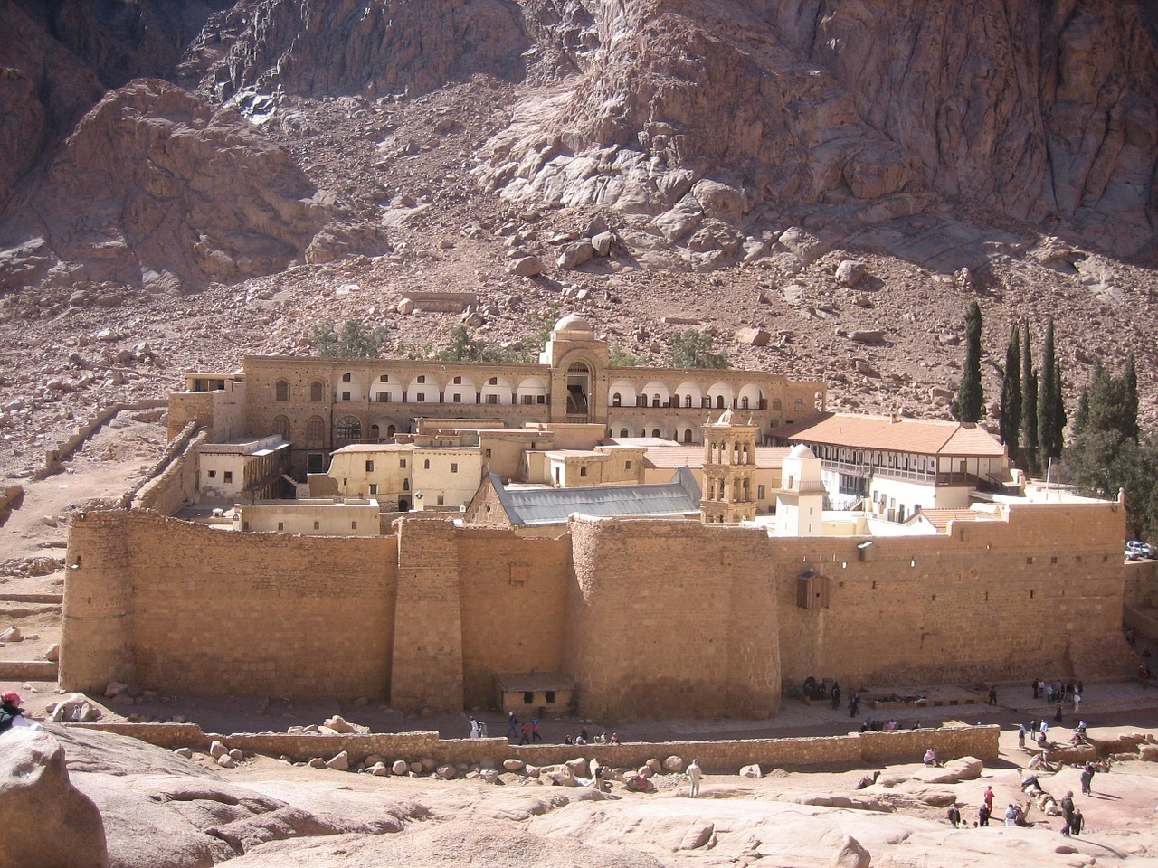 catherine's monastery egypt sinai desert free photo