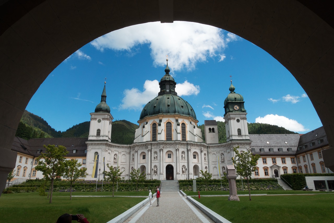 monastery ettal baroque free photo