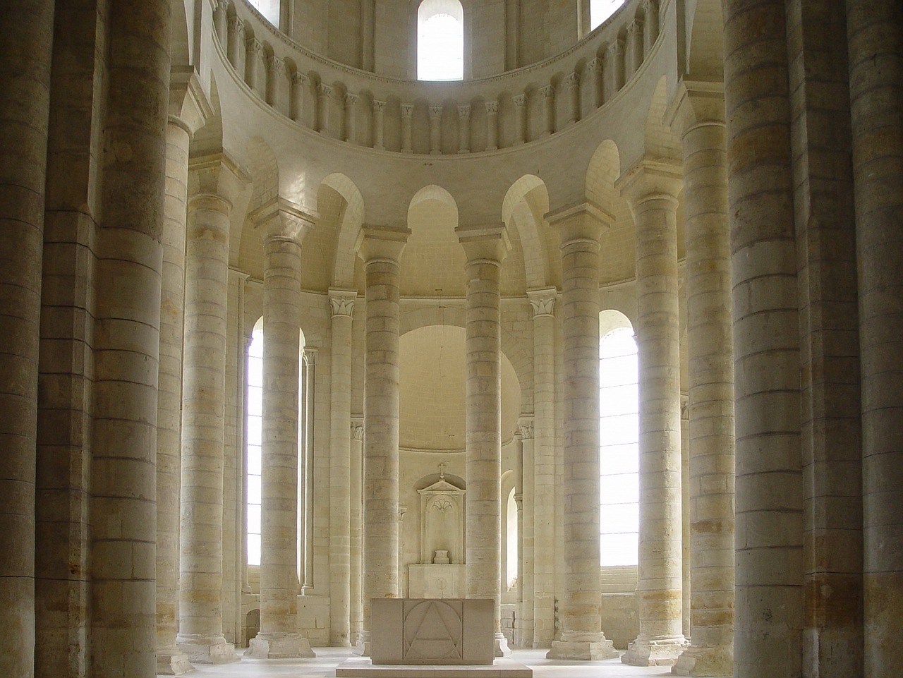 monastery columnar abbey free photo