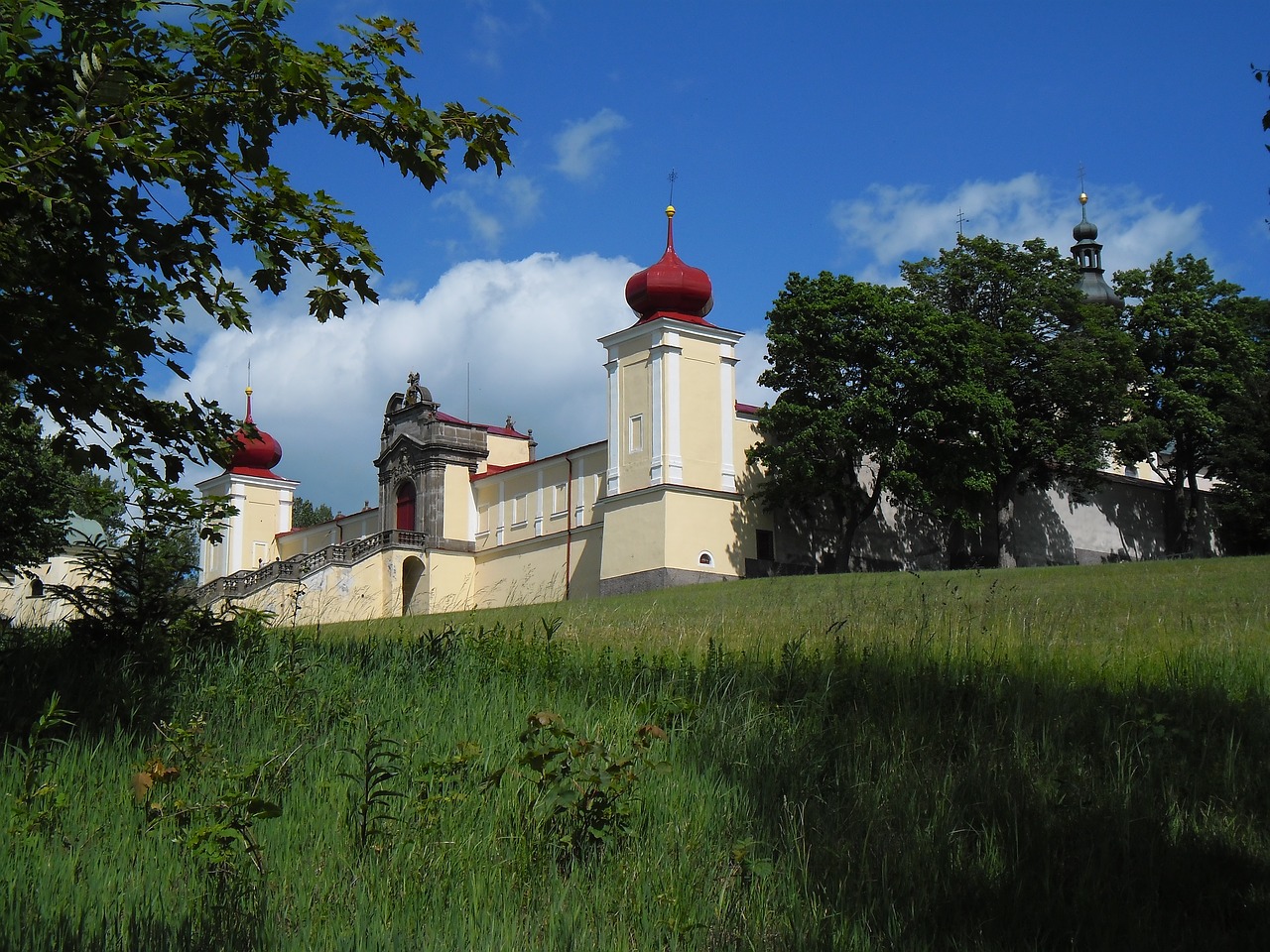 monastery on the mountain the mother of god free photo