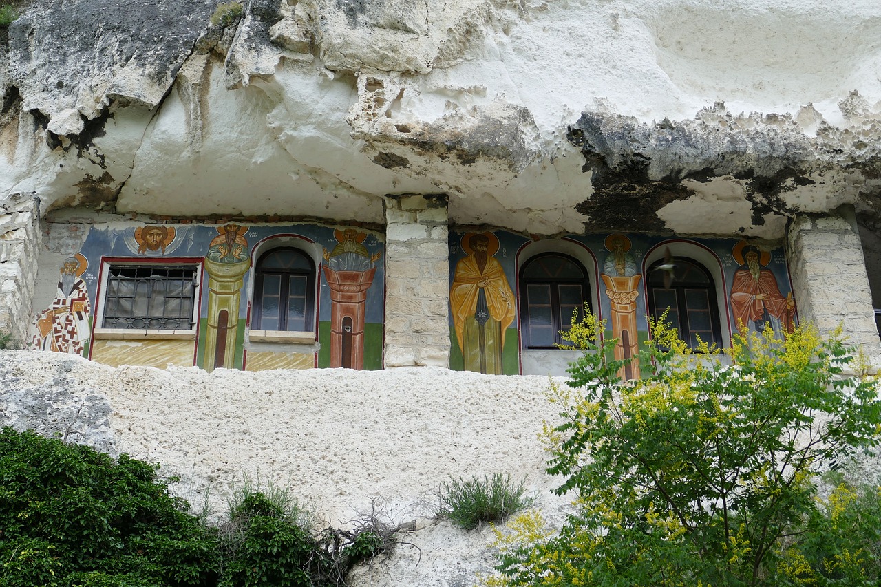 monastery cave monastery hermit free photo