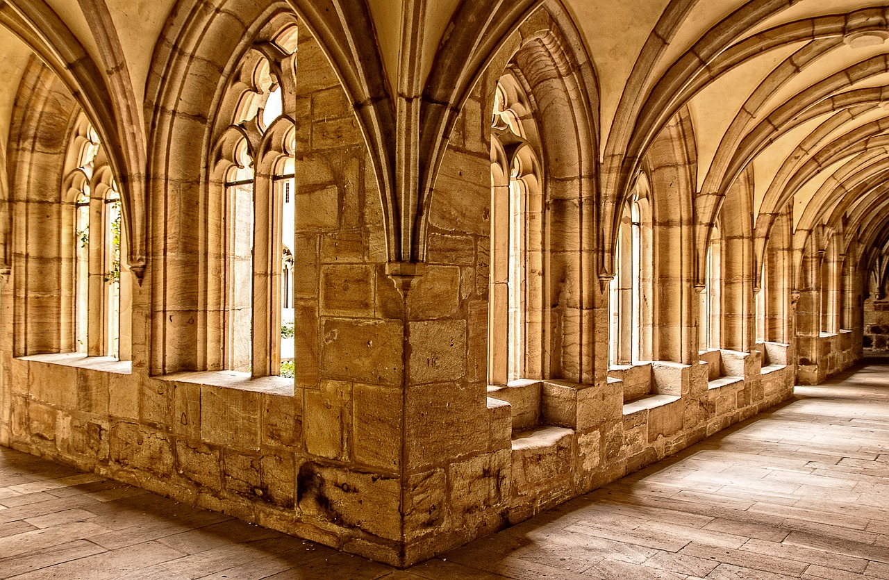 monastery cloister middle ages free photo