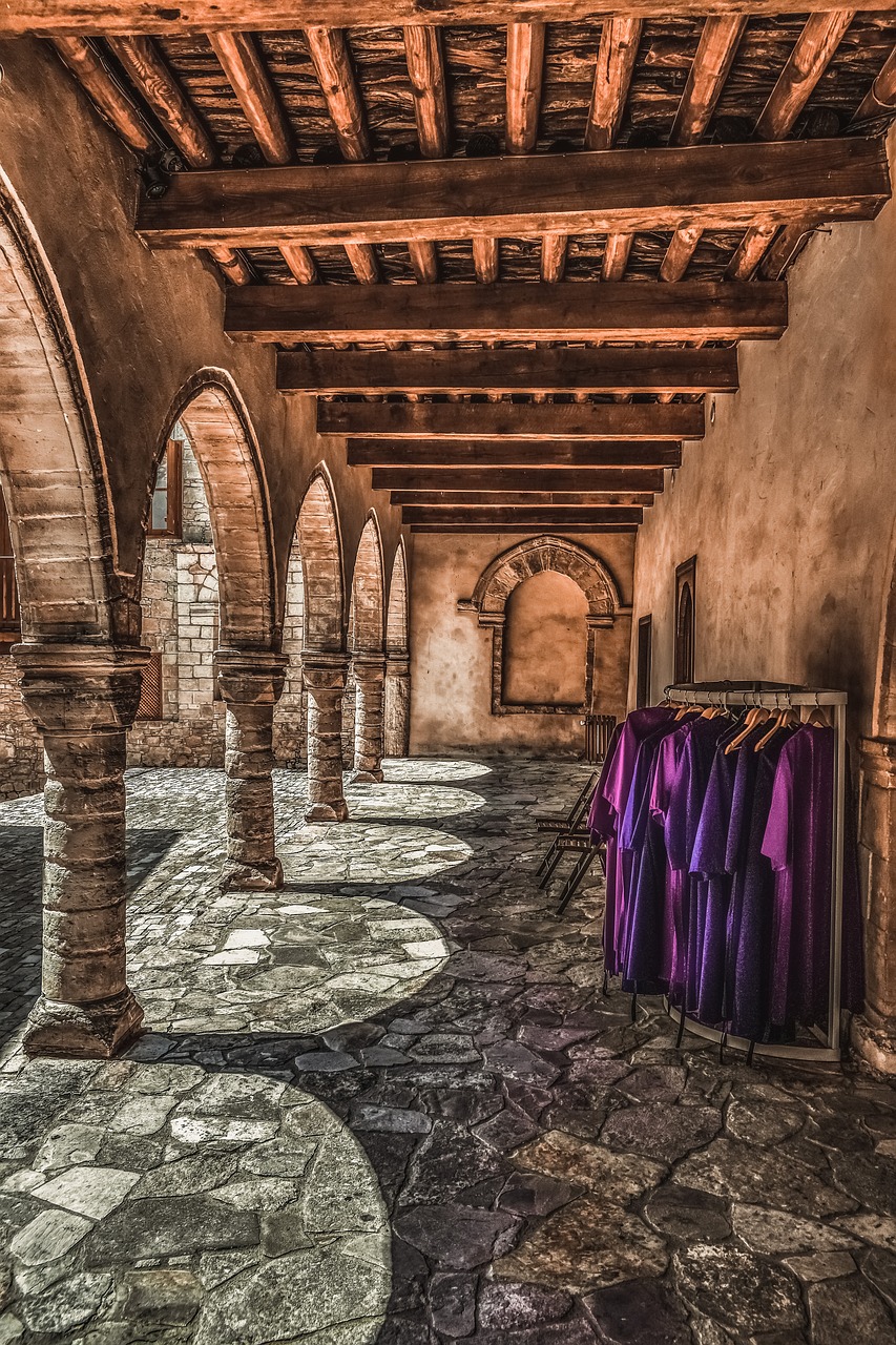 monastery  arcade  stoa free photo