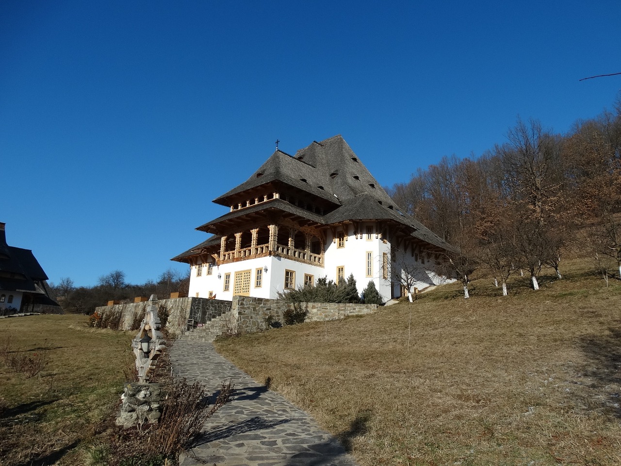 monastery maramures sunny free photo