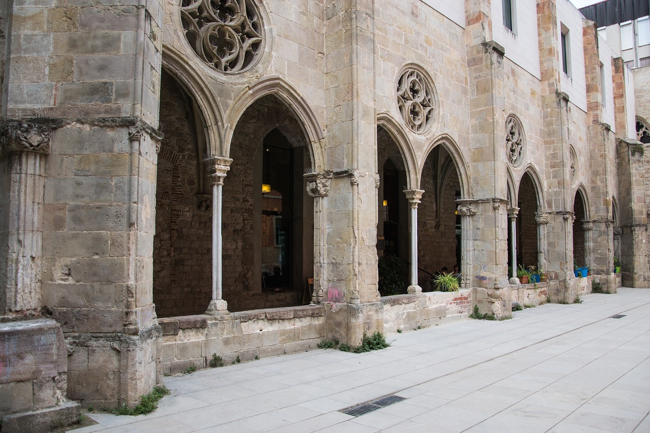 monastery arches arch free photo