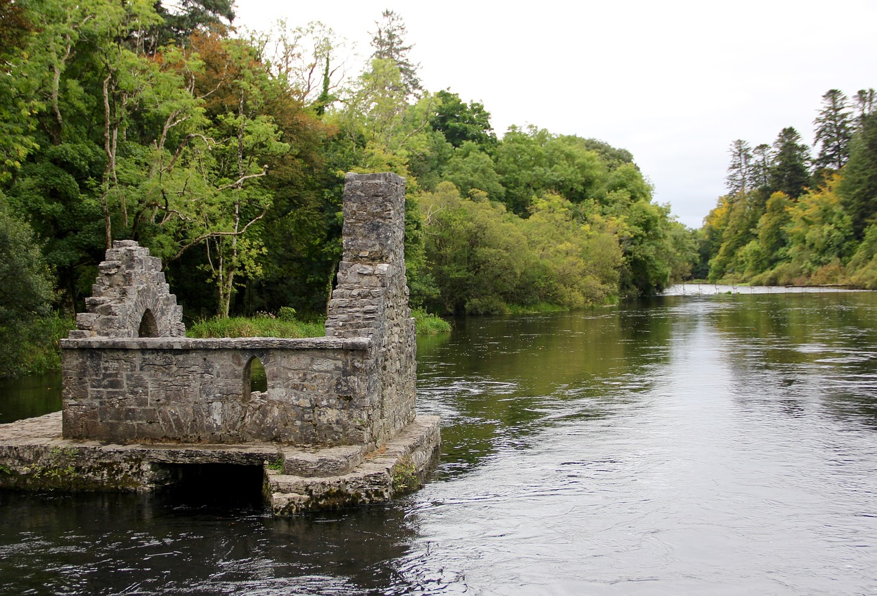 monastery river christian free photo