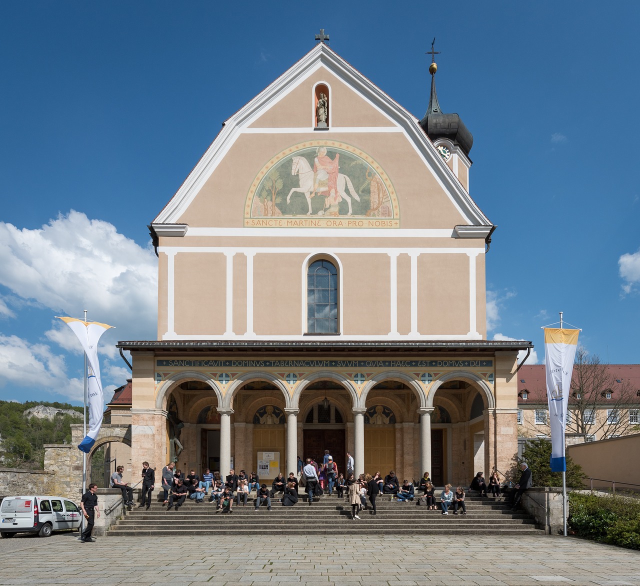 monastery church  beuron  st free photo