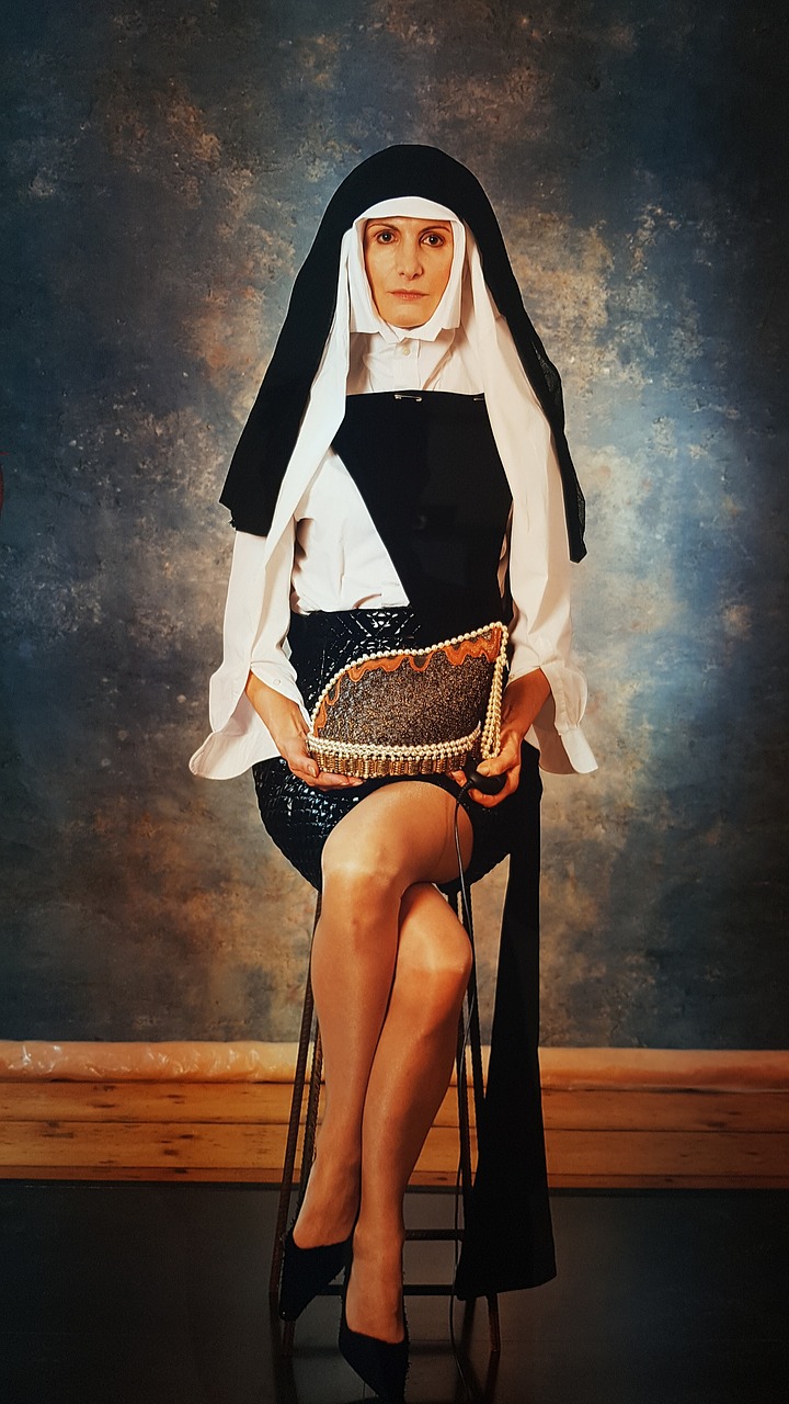 monastery woman  polaroid  photographer free photo