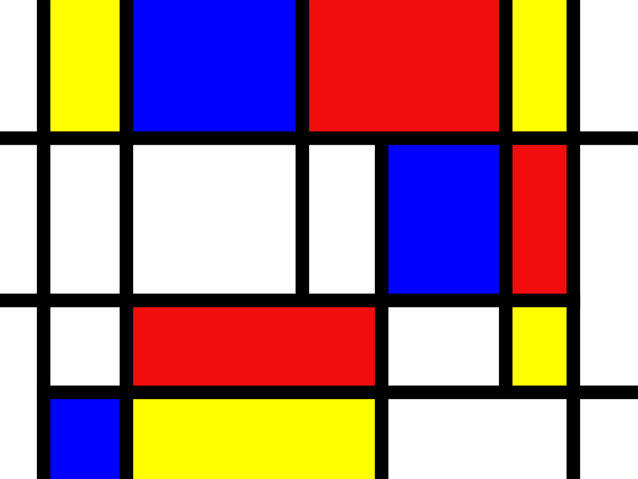 Mondrian,red,blue,yellow,abstraction - free image from needpix.com