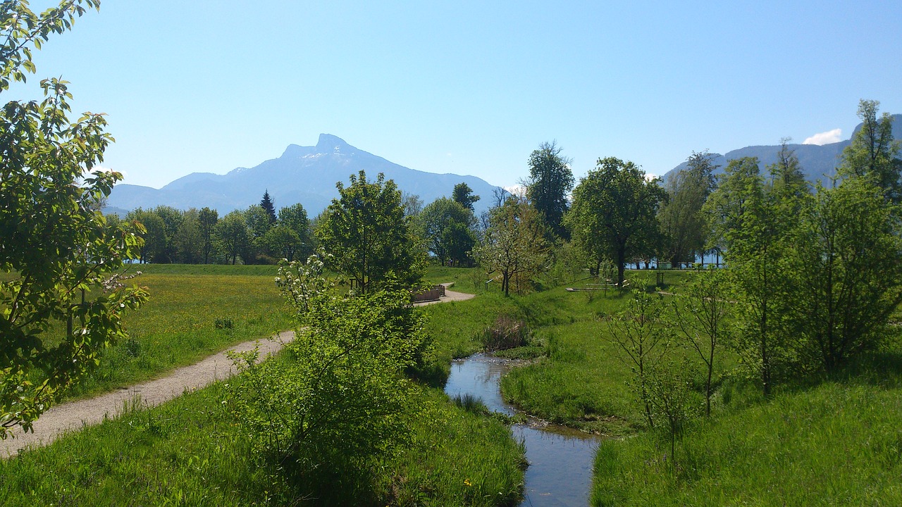 mondsee  salzkammergut  spring free photo