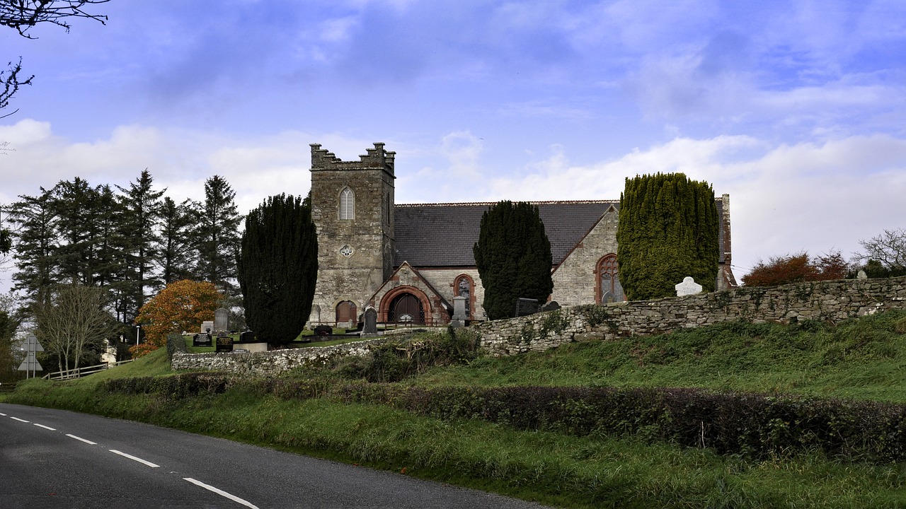 monea church ireland church free photo