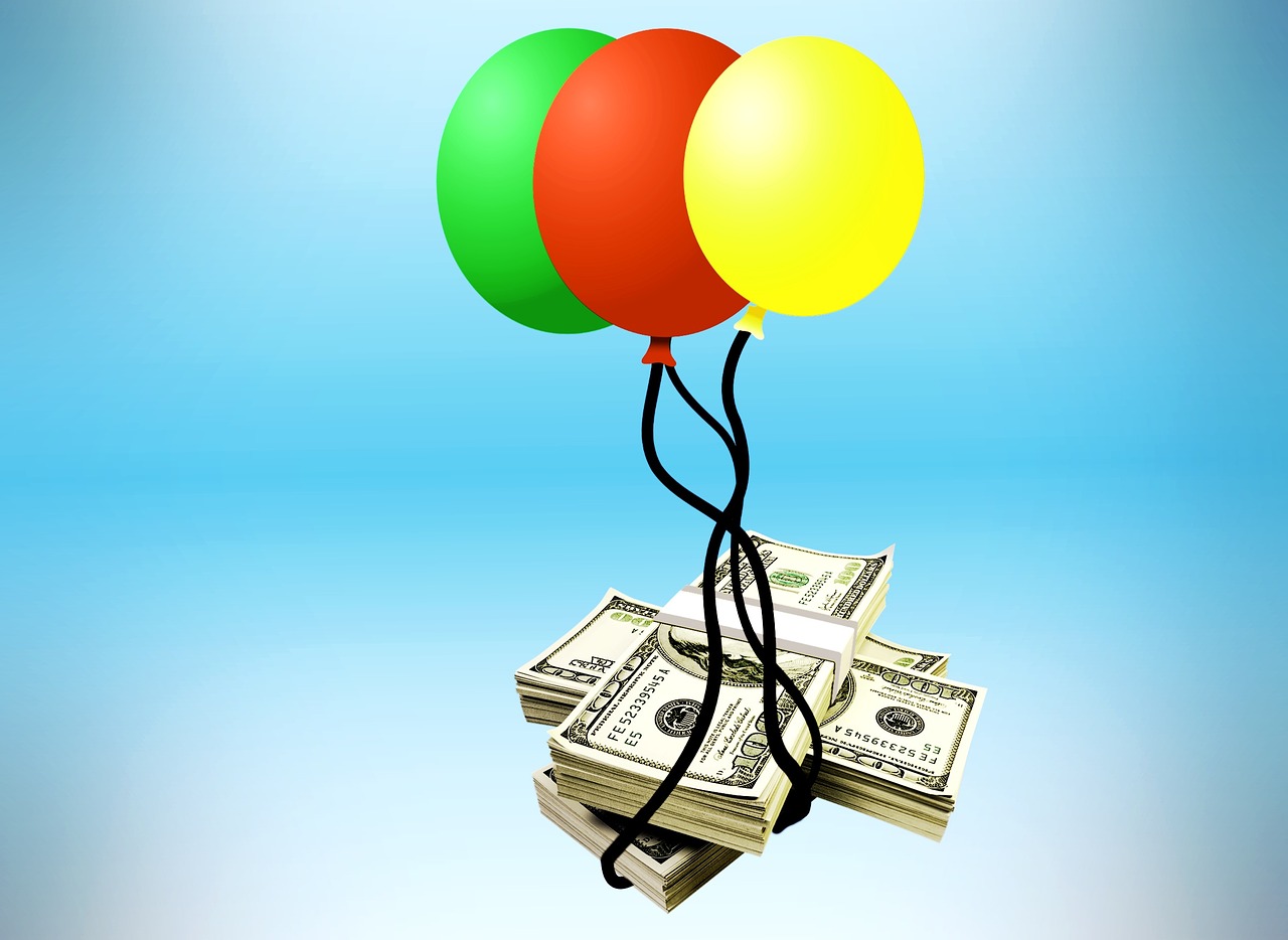 money balloon dollar free photo