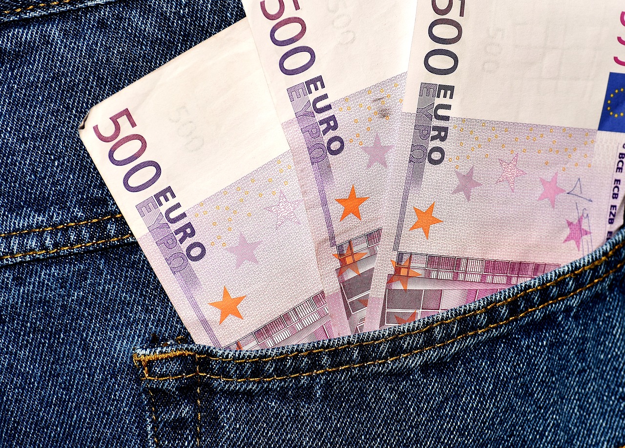 money euro jeans free photo