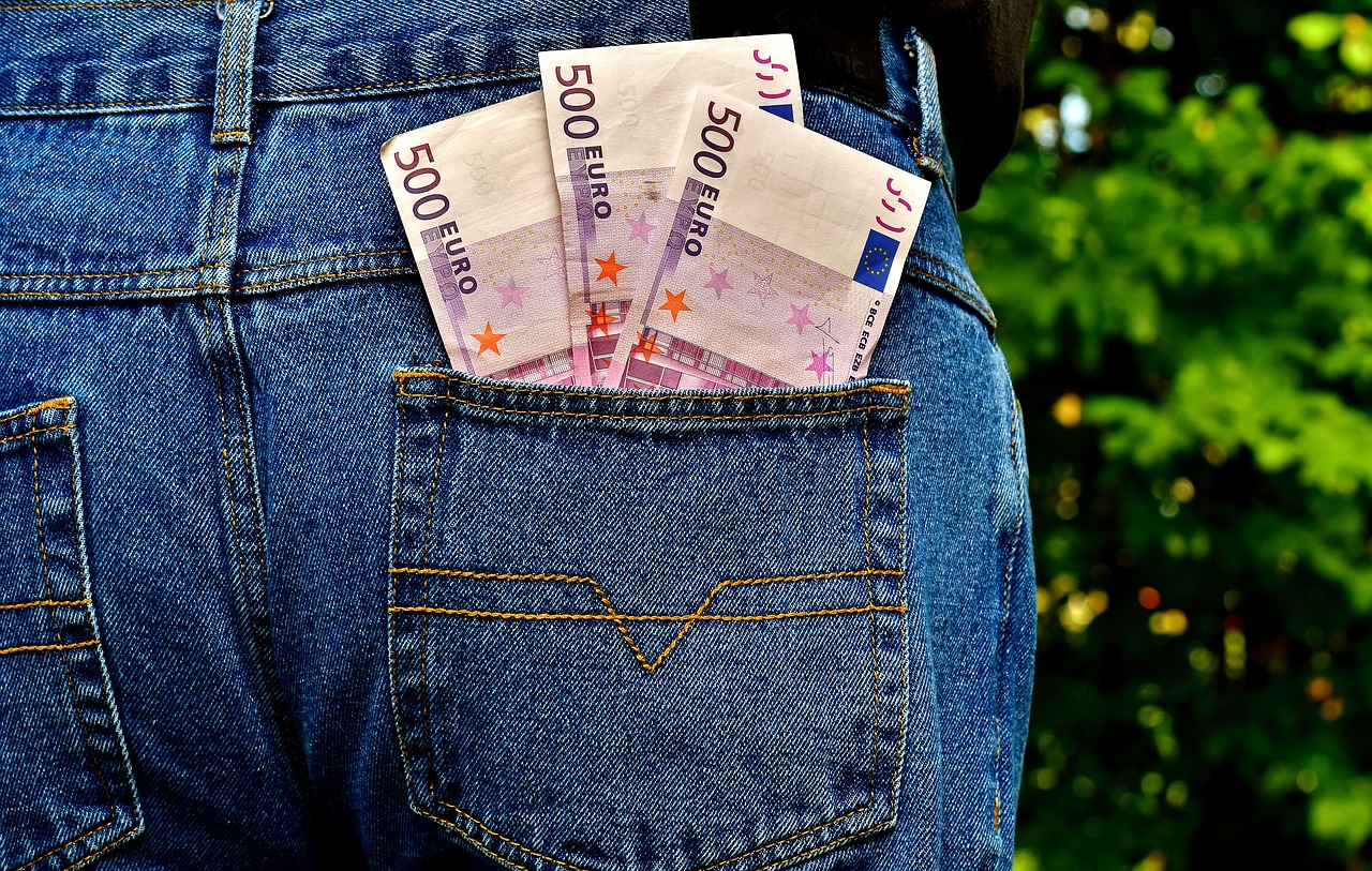 money euro jeans free photo