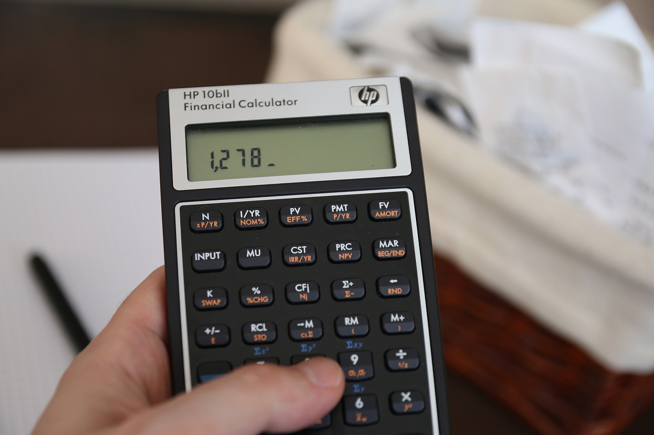 money bills calculator free photo