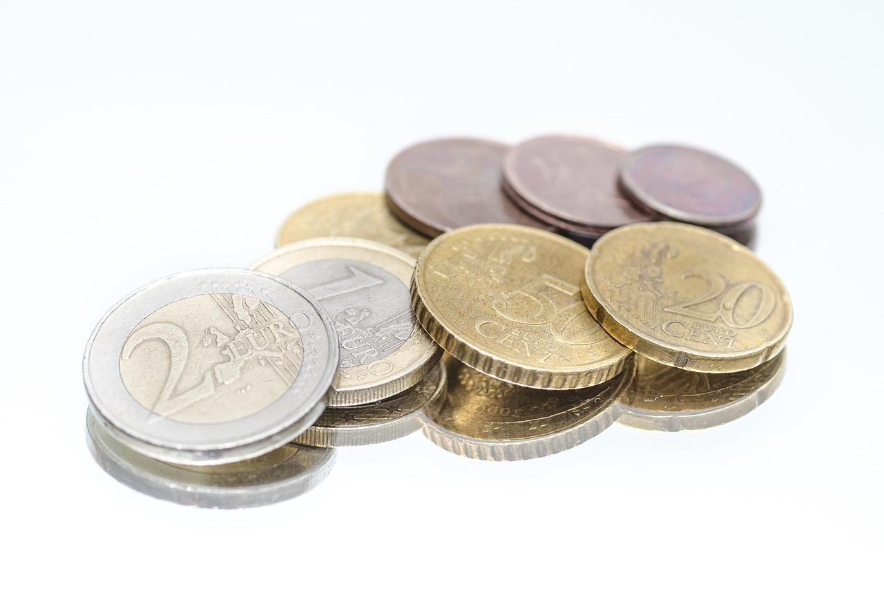 money euro coins free photo