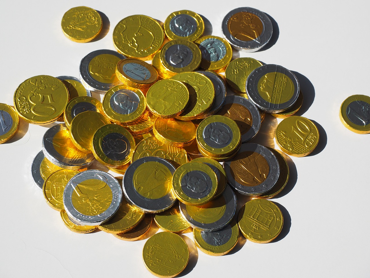 money coins chocolate taler free photo