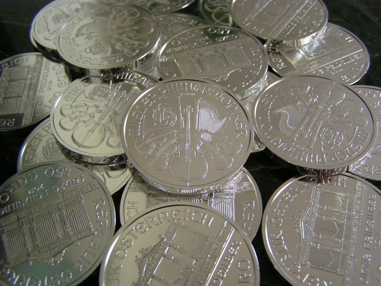 money coins silver free photo
