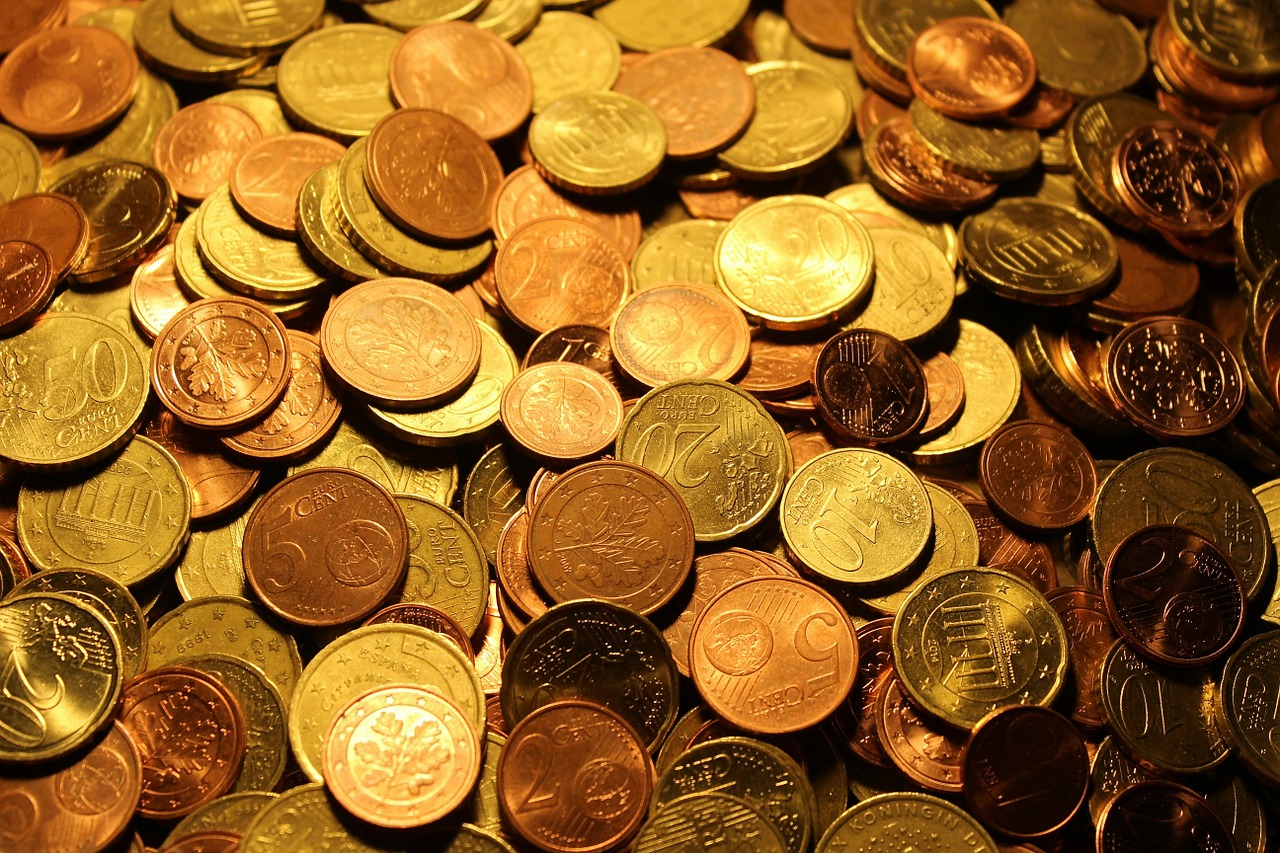 money coins euro coins free photo