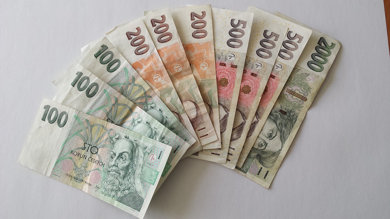 money currency czech koruna free photo