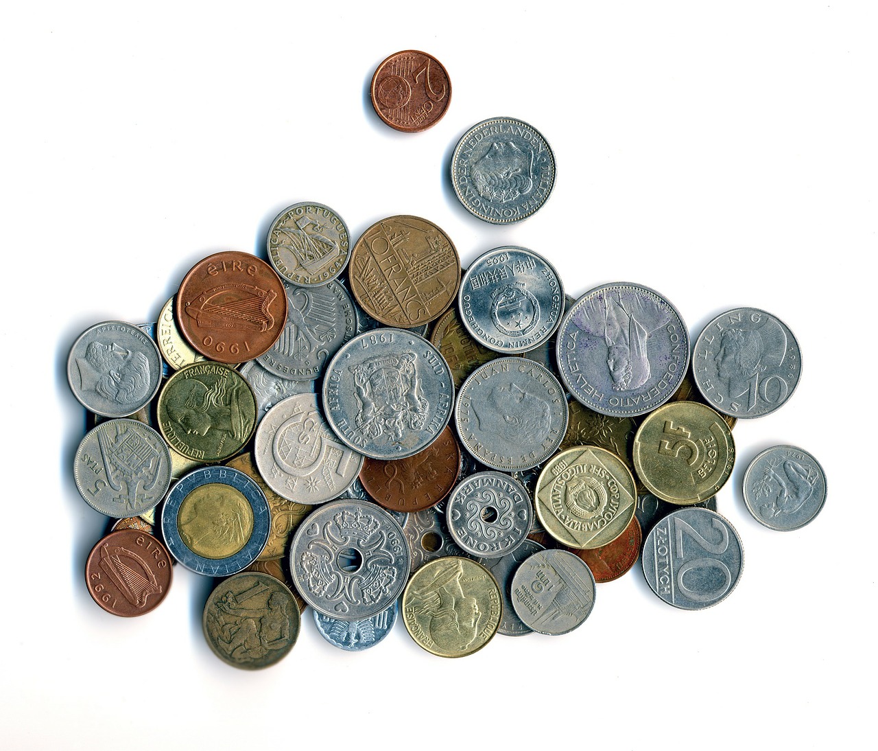 money coins currency free photo